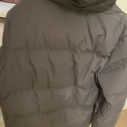 Grey Goodfornothing jacket large like new with fur hood