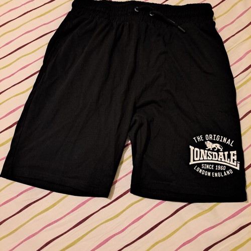 Lonsdale men's shorts, size L, black