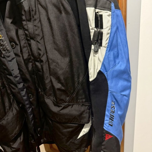 Dainese motorcycle jacket used, size 58 XL with back and shoulder protectors