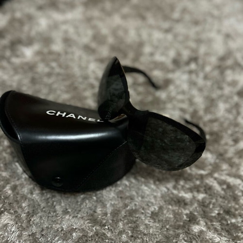 Chanel women's sunglasses new with gold detailing