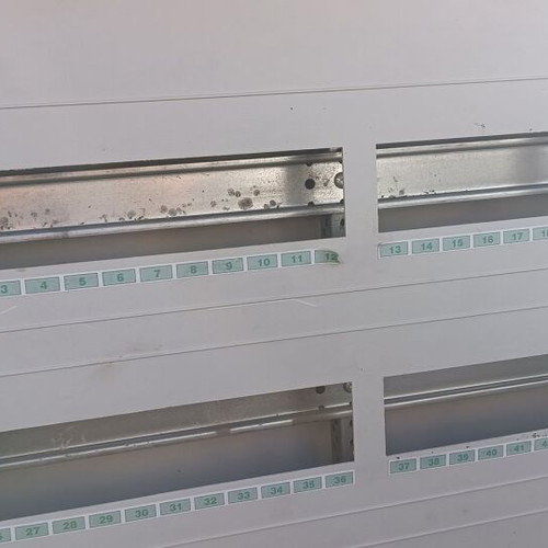 Electrical panel 6 rows used, metal ABB