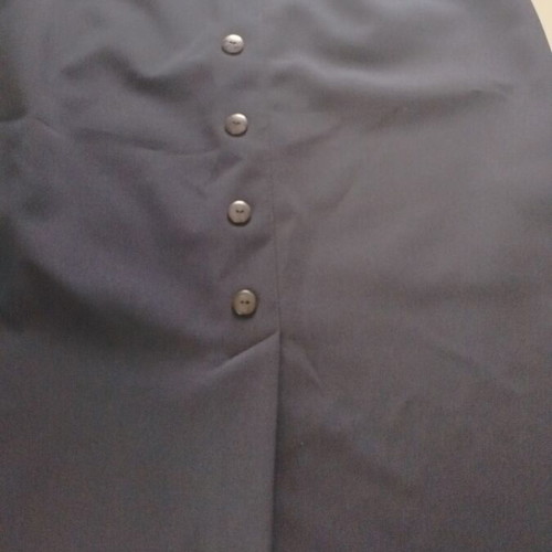 Women's skirt new, dark blue with zipper and front and back slit