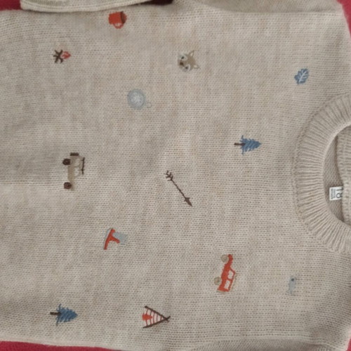 Sweater warm like new for 18 months with shoulder buttons