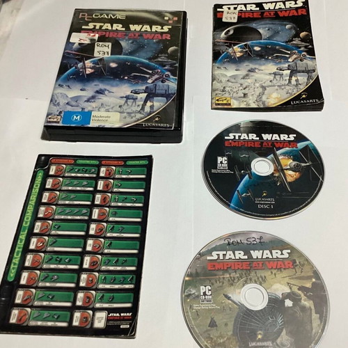Star Wars Empire At War PC game used, complete double CD case