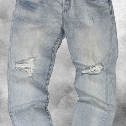 Levi's 501 Distressed Jeans like new, light wash
