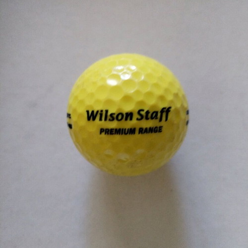 Wilson Staff Premium Range golf ball yellow new