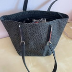 Calvin Klein shoulder and handbag, dark blue with beige logo