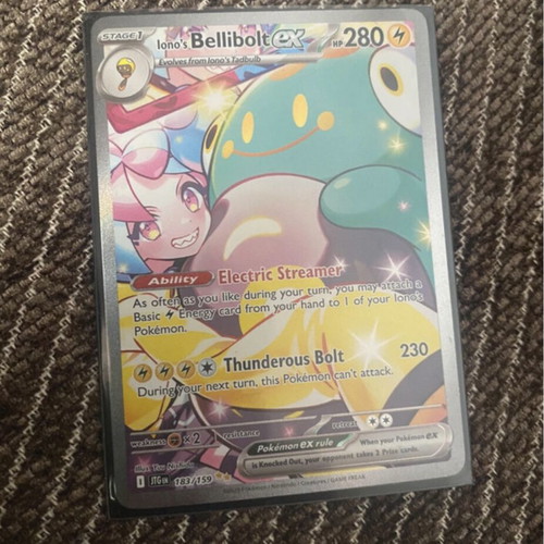 Pokemon Card Bellibolt EX 183/159 new, authentic in sleeve