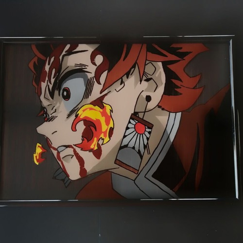 Anime frame new with Tanjiro from Demon Slayer, A4 size