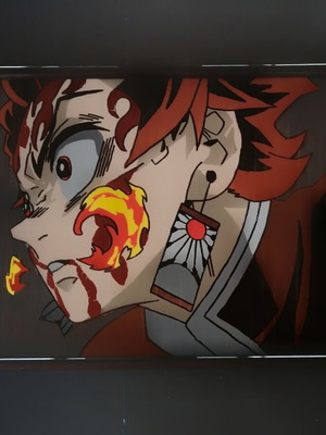 Anime frame new with Tanjiro from Demon Slayer, A4 size