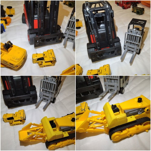 Vintage construction vehicles collection, 20 pieces, used