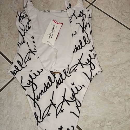 Kendall + Kylie one-piece swimsuit new, black and white, size S