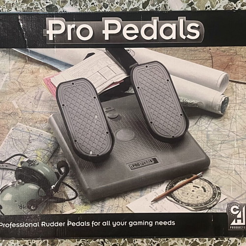CH Pro Pedals USB rudder and brake pedals like new