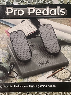 CH Pro Pedals USB rudder and brake pedals like new