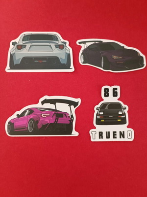 Toyota GT86 Trueno 86 Stickers set of 4