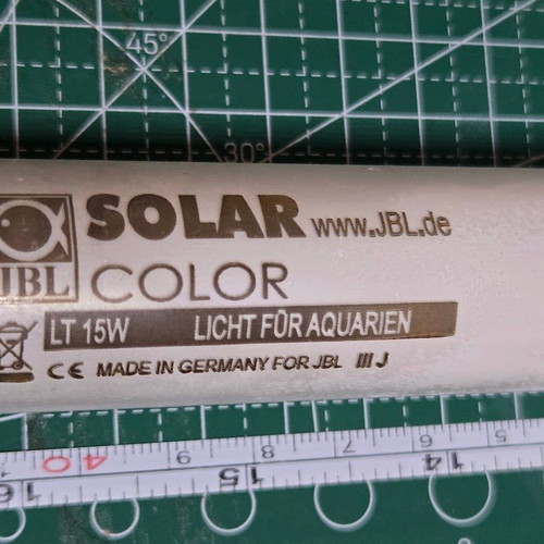 JBL Solar Color LT 15W T8 aquarium lamp used, 43.8 cm