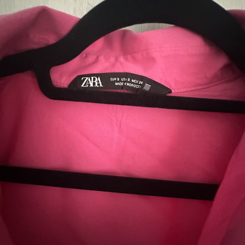 Zara shirt size S, like new, pink, loose fit