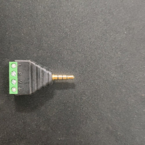 3.5mm stereo male plug to terminal block new