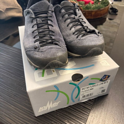 Lomer Anatomical Sneakers Size 46 Like New, Model BIO NATURALE LOW MTX FLAG/LIME