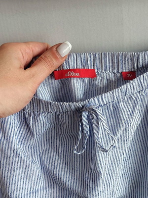 S.Oliver striped blue blouse, size Medium 38