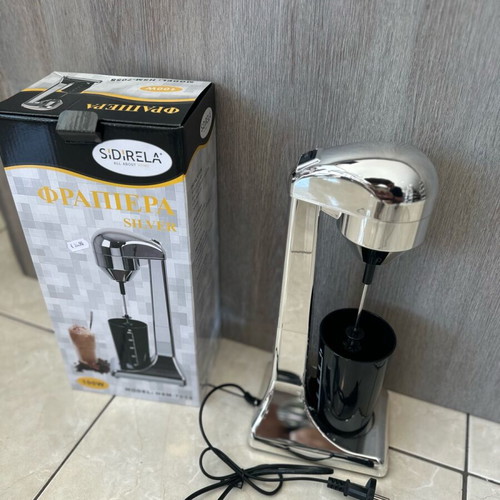 Plastic Inox frappe maker new with two speeds, set of 2 pieces