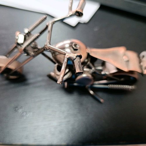 Decorative handmade motorcycle like new