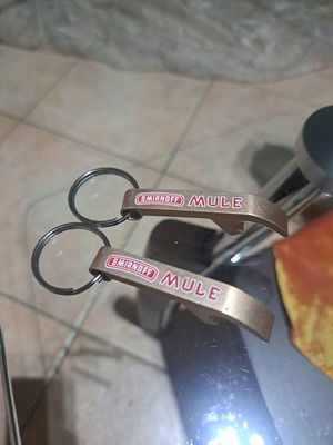 Mini Smirnoff Mule bottle openers keychain set of 2, new