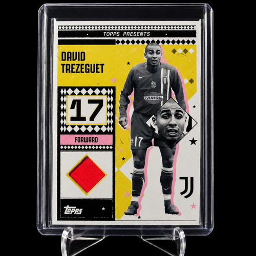 David Trezeguet Relic Patch Match Worn Topps Juventus Team Set 2024 2025