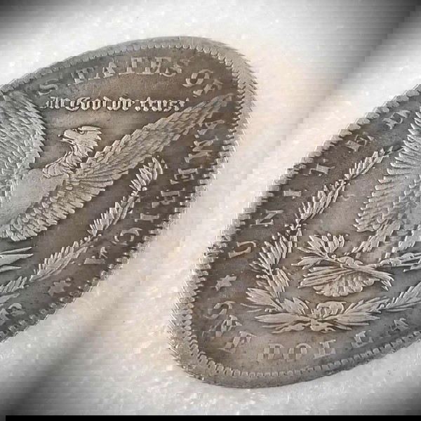  1 dolario 1878 akrives antigrafo sillektiko nomisma,  asimi 700 vathmon