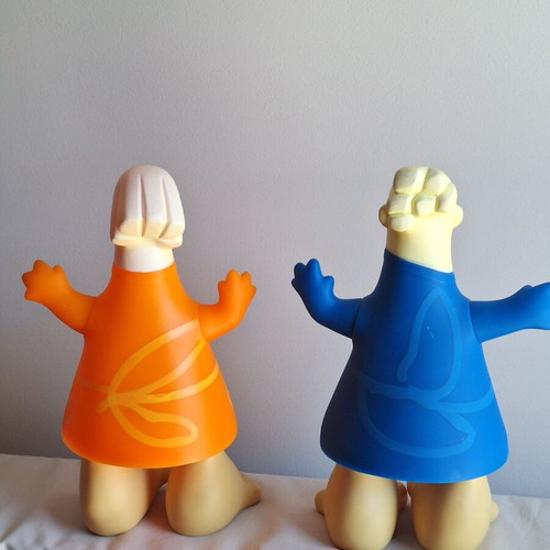 Athens 2004 Athena and Phevos Official Olympic Mascot Figures set