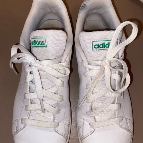 Adidas women's athletic shoes used, size 40, white