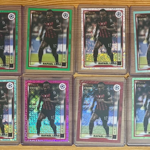 Topps Chrome UCC Rafael Leao карти употребявани, комплект от 16