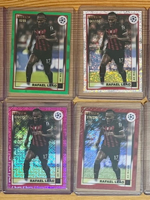 Topps Chrome UCC Rafael Leao карти употребявани, комплект от 16
