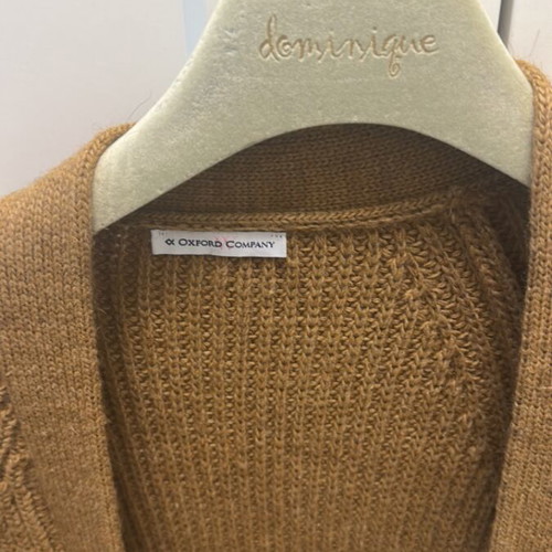 Oxford Company long women's thick cardigan small, like new, beige