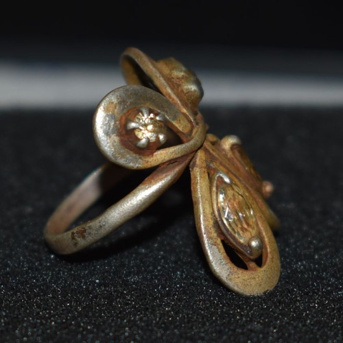 Rare silver ring 925 used, 1900-1950