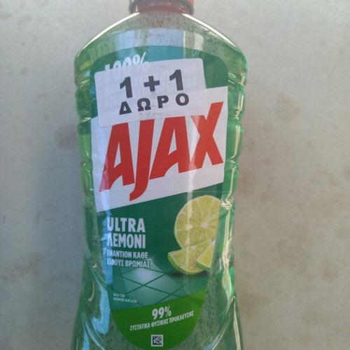 Ajax floor cleaner new with lemon scent