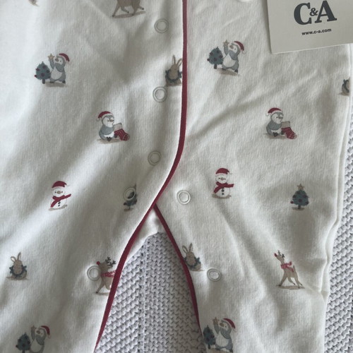 C&A Christmas Baby Romper New Size 50