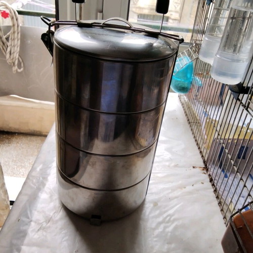 Stainless steel thermal food container INOX new