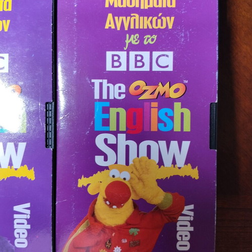 The Ozmo English Show BBC VHS set like new, 9 tapes incomplete