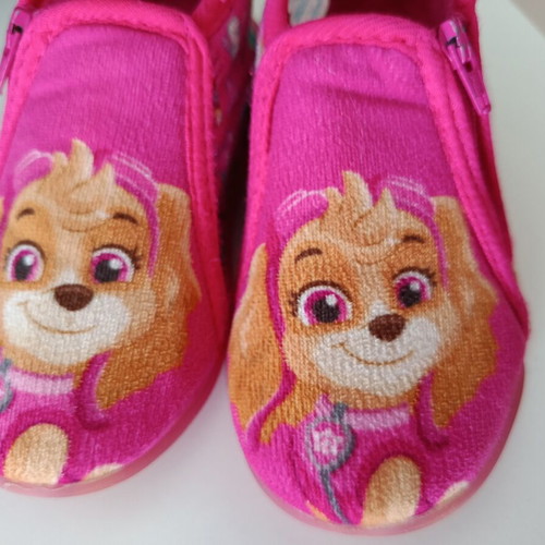 Paw Patrol Skye Pink Slippers Size 23 Like New