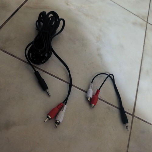 Audio cables Jack 3.5mm 5 meters like new