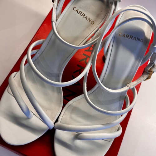 Carrano Mestico White Sandals new, size 38
