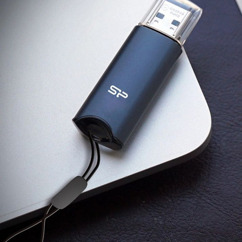 Silicon Power Marvel M02 USB Flash Drive 256GB USB 3.2 Blue new