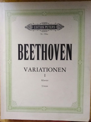 L.V.Beethoven Variationen I Klavier Urtext like new, Edition Peters