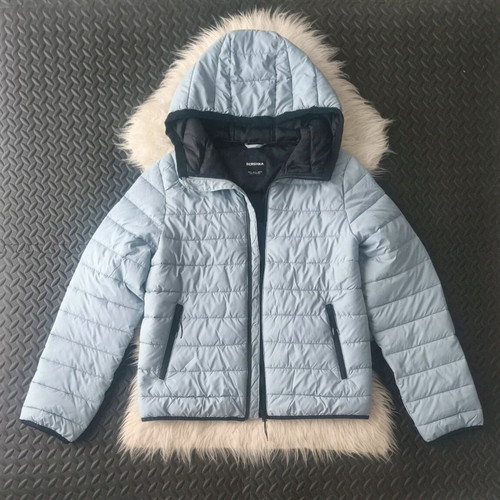 Men's light blue puffer jacket Bershka size M new