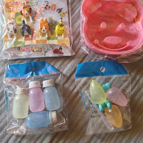 Various cutters and molds for decorating children's lunch box meals