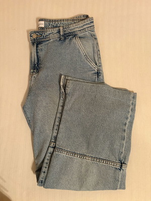 Zara women's jeans like new, low rise, size L 40 12, blue