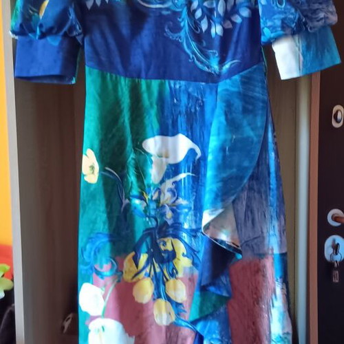 Maxi dress Mind Matter floral print blue small like new