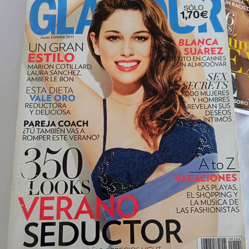 Glamour 7+1 gift Spanish magazines used, all together