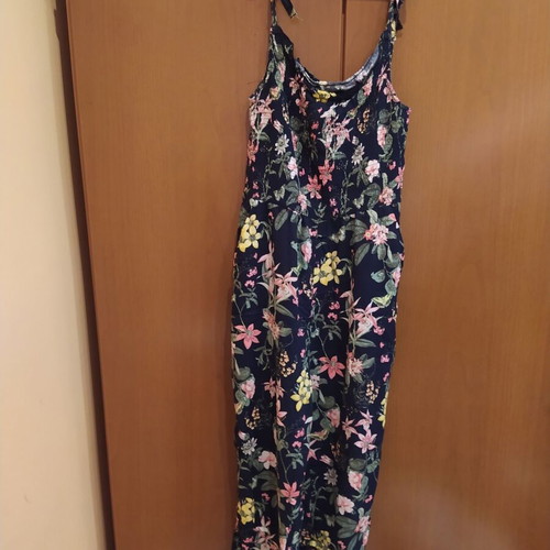 Floral jumpsuit H&M like new, blue, size S